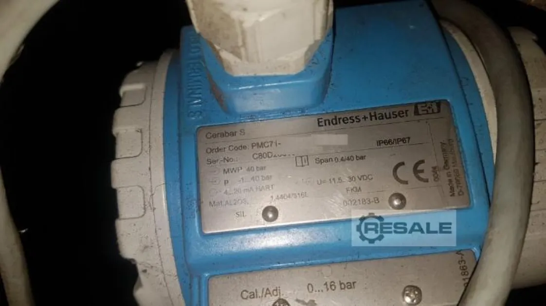 Differenzdruckmessgerät Durchflussmengenmessgerät Endress Hauser Typ Deltabar S MWP 160bar Bild 1